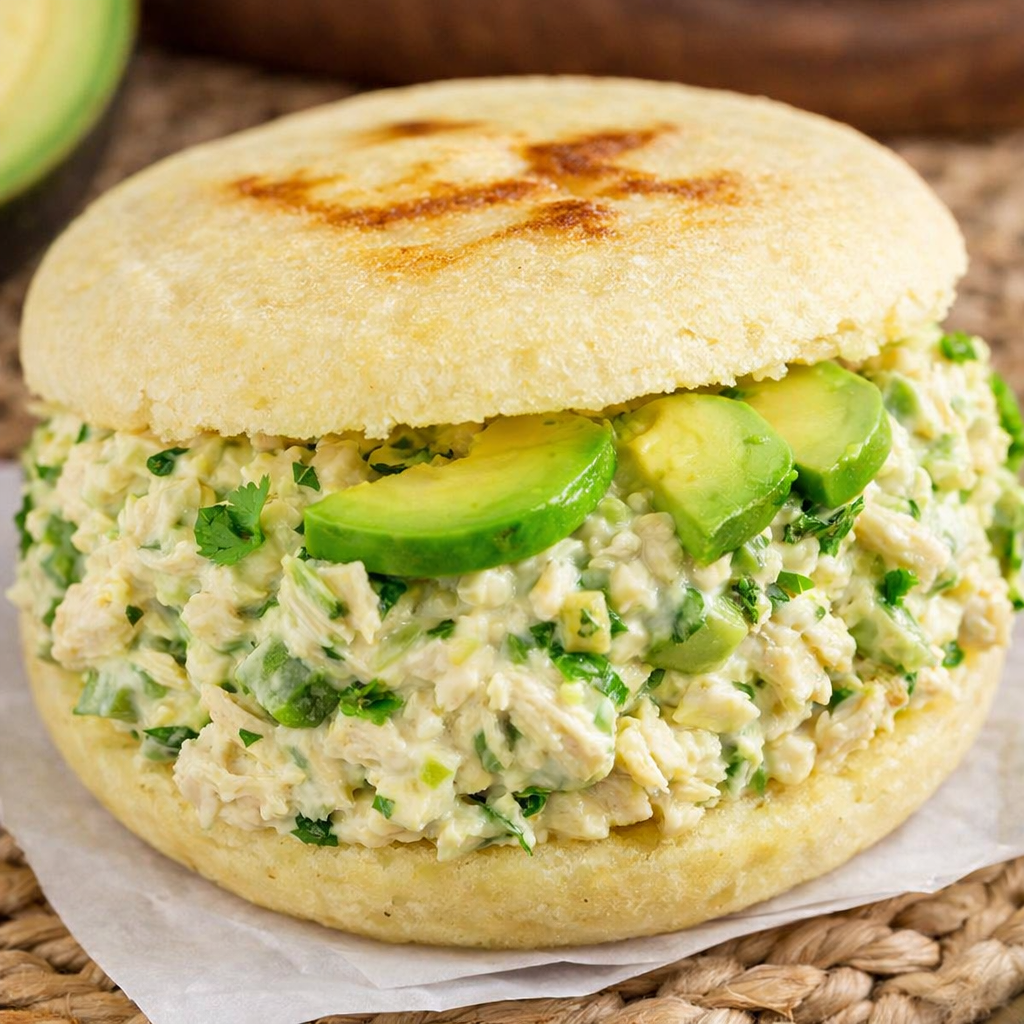arepa reina pepeada sabrosa