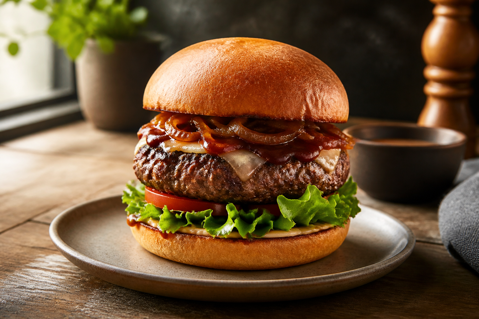 Hamburguesa ahumada