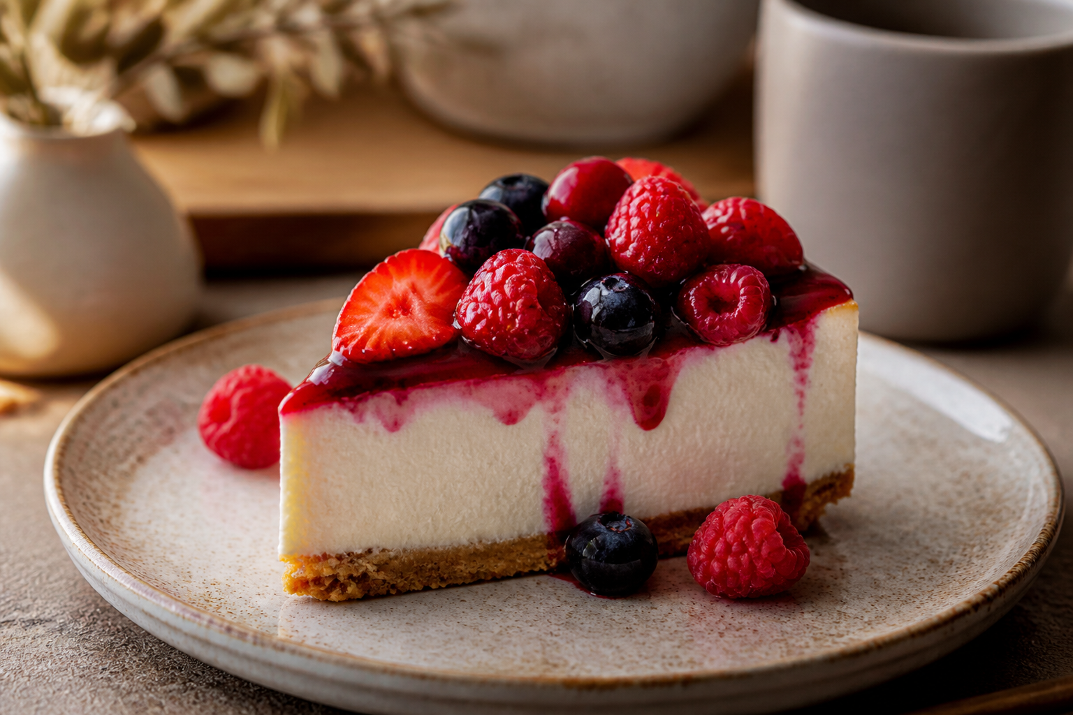 Cheesecake de frutos rojos