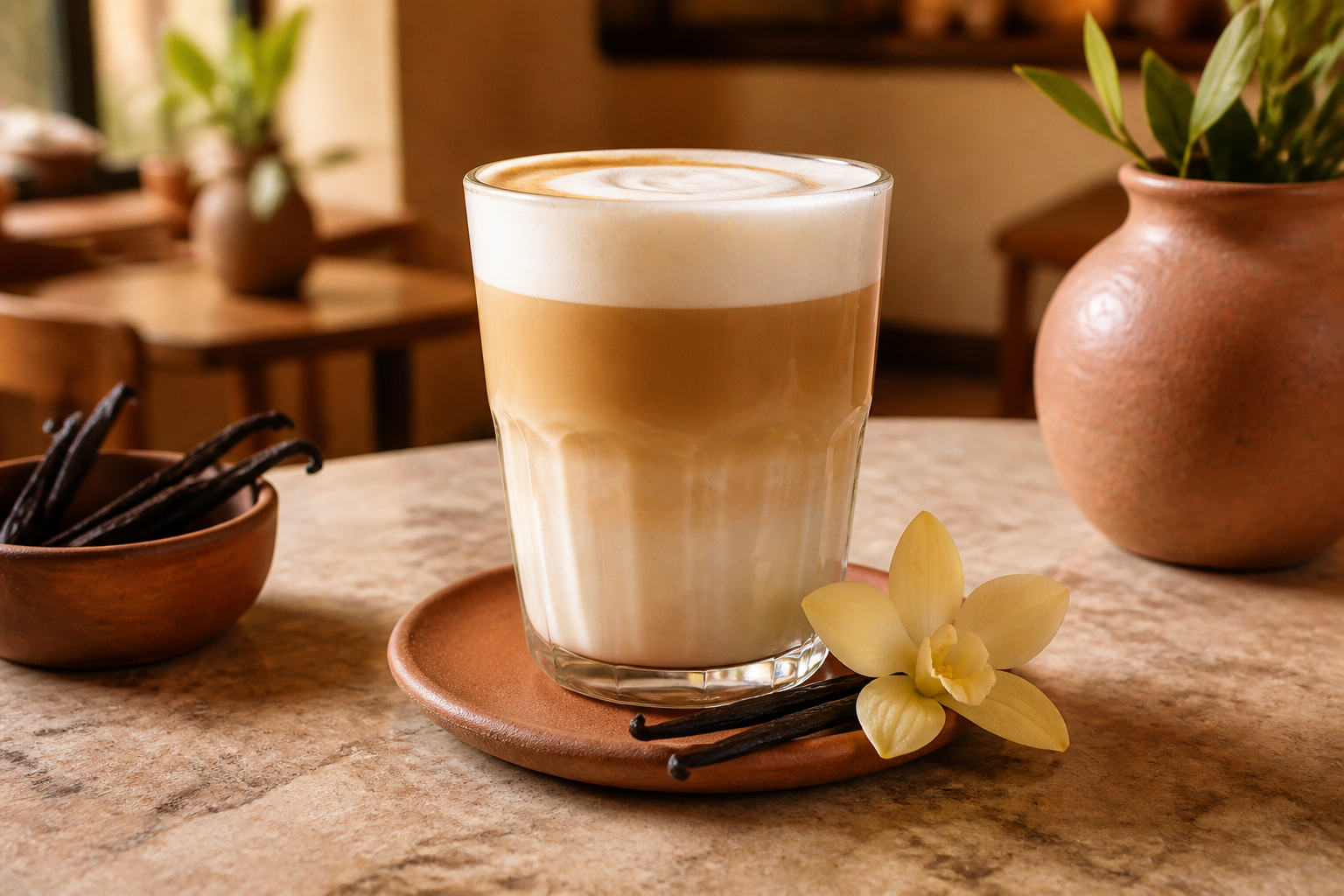Latte de vainilla