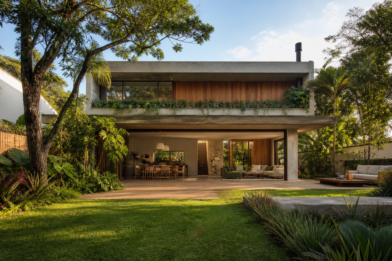 Casa con jardin privado