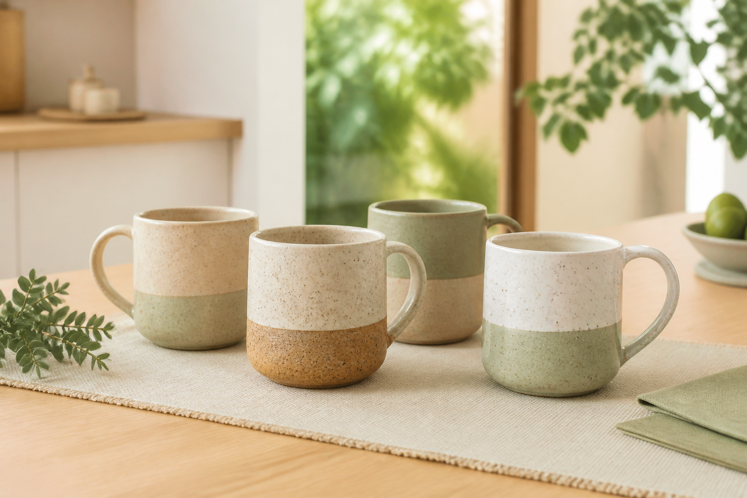 Set de tazas artesanales